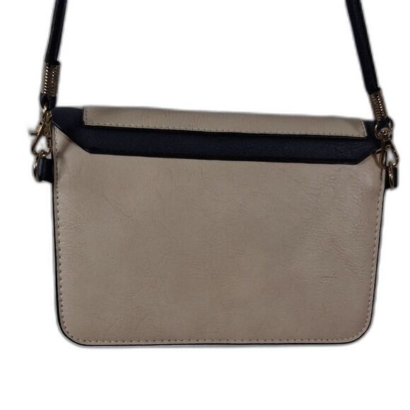 Bohemian Dark Navy Blue Tan Urban Energy Cross Body Faux Leather Purse Classic - Picture 2 of 7